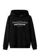 LMTD Nlmness Ls Bru Sweat W. Hood Noos Svart