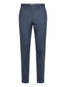 Scotch & Soda Stuart - Melange-Jersey Regular Slim Chino Blå