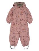Mikk-line Polyester Baby Suit - Aop Floral Rosa