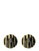Bud To Rose Blake Earring Black/Gold Guld