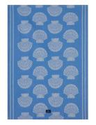 Lexington Home Shell Jacquard Org Cotton Kitchen Towel Blå