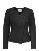 ONLY Onlmaika L/S Asym Fit Jacket Pnt Ox Grå