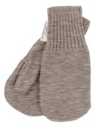 Copenhagen Colors Merino Wool Knitted Mittens Beige