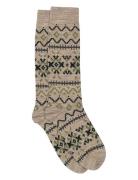 Mp Denmark Iben Long Socks Beige