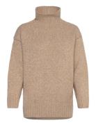 Polo Ralph Lauren Wool-Cashmere Turtleneck Sweater Beige