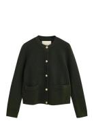 GANT Contrast Knit Cardigan Grön