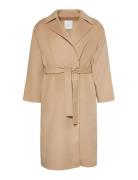 Calvin Klein Hero Trench Coat-Dbl Face Wool - Beige