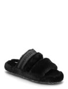 Tommy Hilfiger Hilfiger Fur Slipper Svart