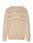 Wheat Knit Pullover Embr. Lisa Beige
