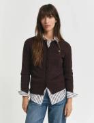 GANT Stretch Cotton Cable Cardigan Beige